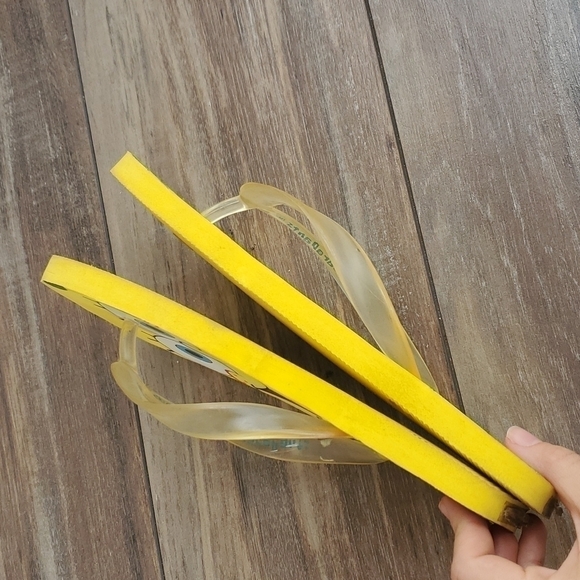 SpongeBob SquarePants Y2K flip flop flats sandals shoes sz 7/8 - Picture 6 of 8